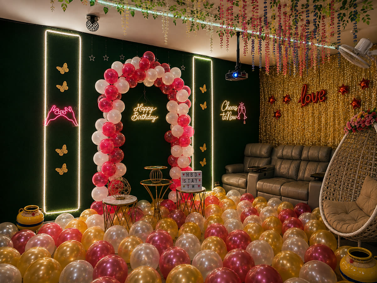 Private theatre with decoration